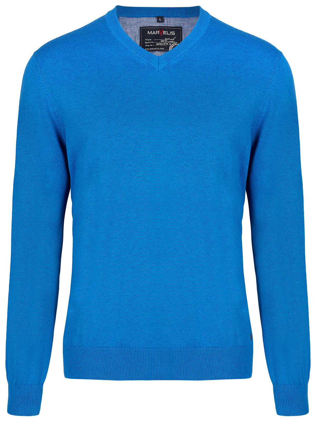 Marvelis - Pullover - V-Ausschnitt - blau